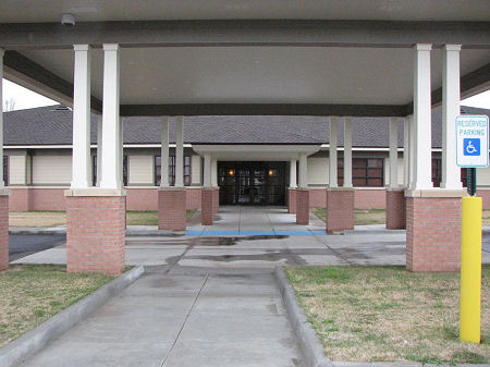 Staff Development Center exterior with landscaping