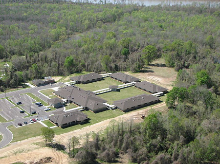 Aerial view of the Staff Development Center campus