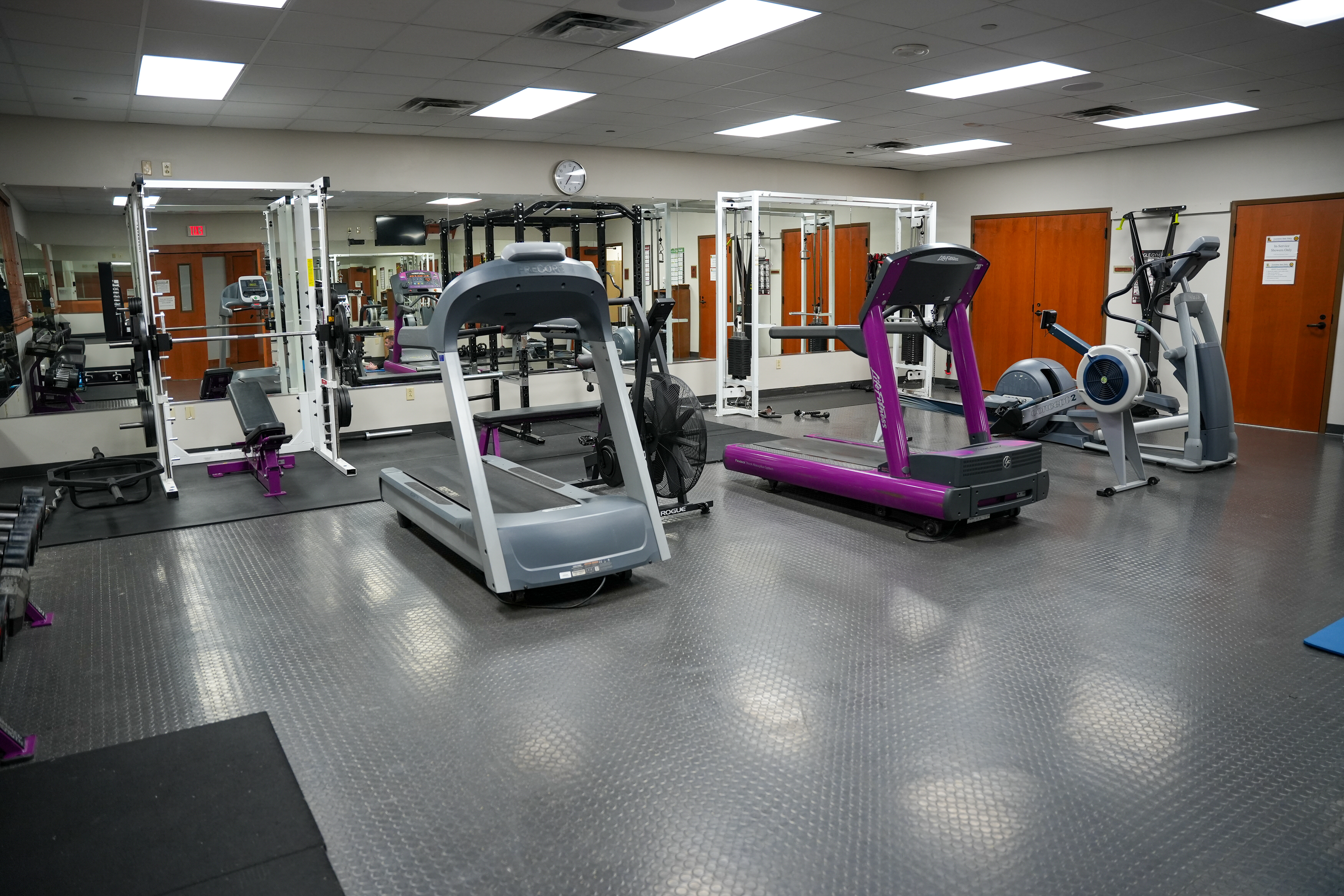 24-hour gym at the Staff Development Center