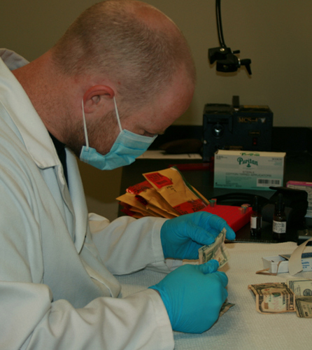 DNA testing equipment in the Louisiana Crime Lab