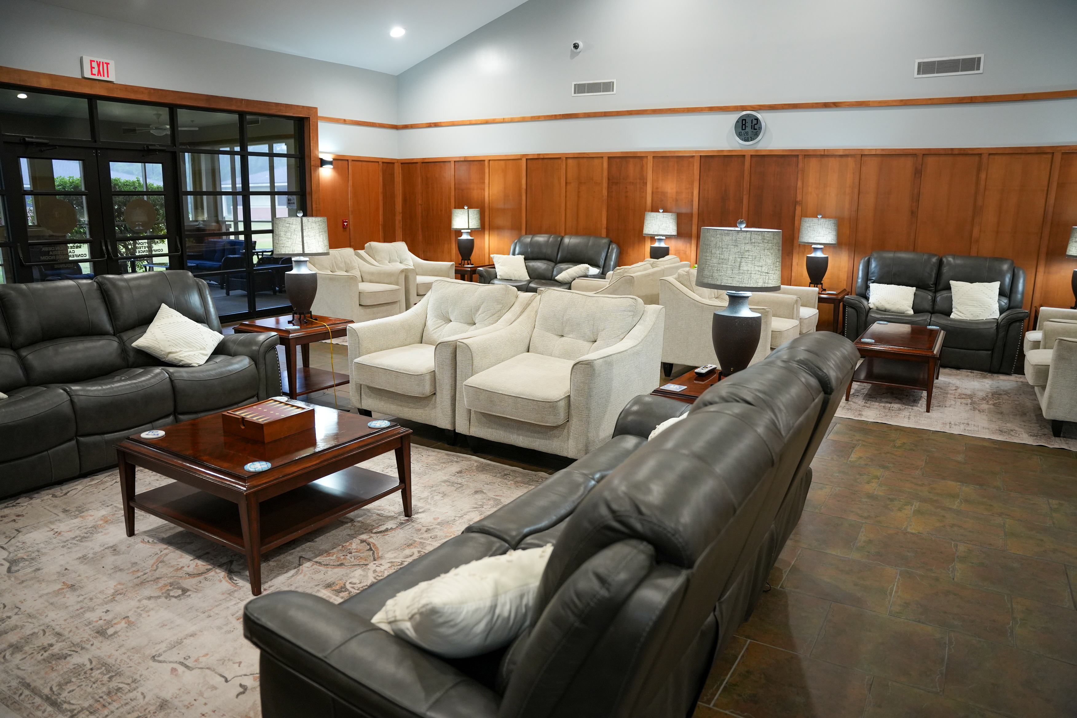 Reception and waiting area at the Staff Development Center